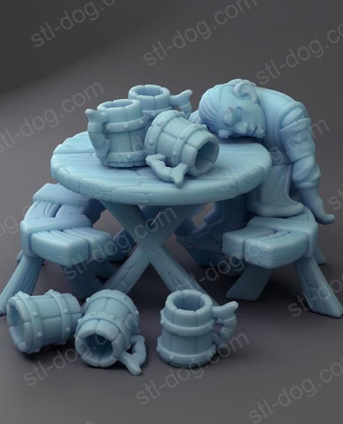 双神女神微缩模型－酒馆